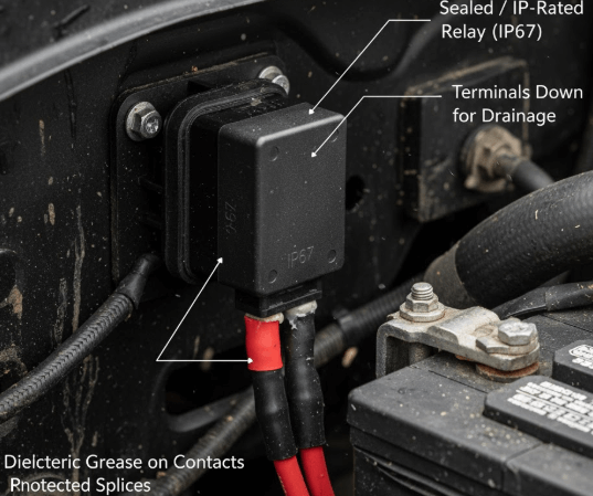 Sealed IP-Rated Starter Relay