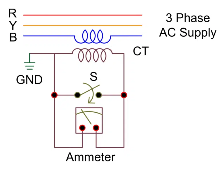 Current Transformer (CT) Connection Diagram
