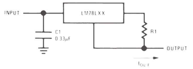 78L05 ±15-V, 100-mA Dual Power Supply Circuit
