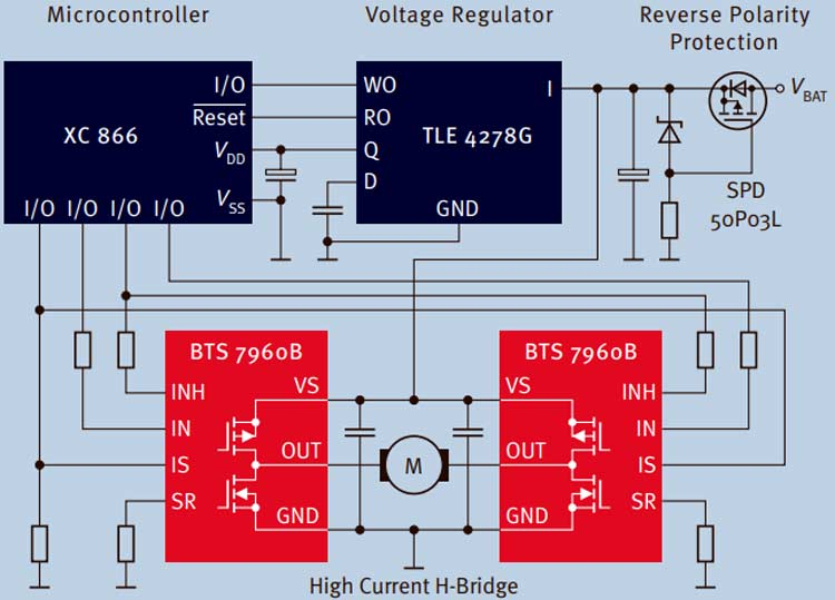 BTS7960B Circuit Diagram